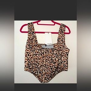 Sexy animal print corset